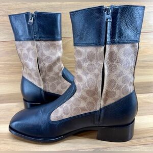 Coach Black and Brown Men's Boots